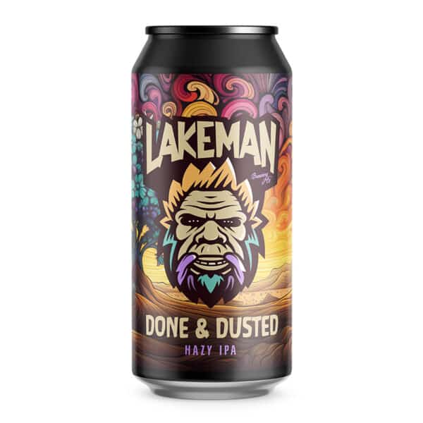 Lakeman Craft Beer. Done & dusted hazy ipa 440ml can
