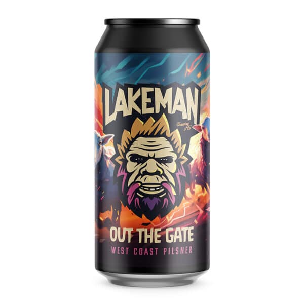 Lakeman Craft Beer. Out the gate west coast pilsner
